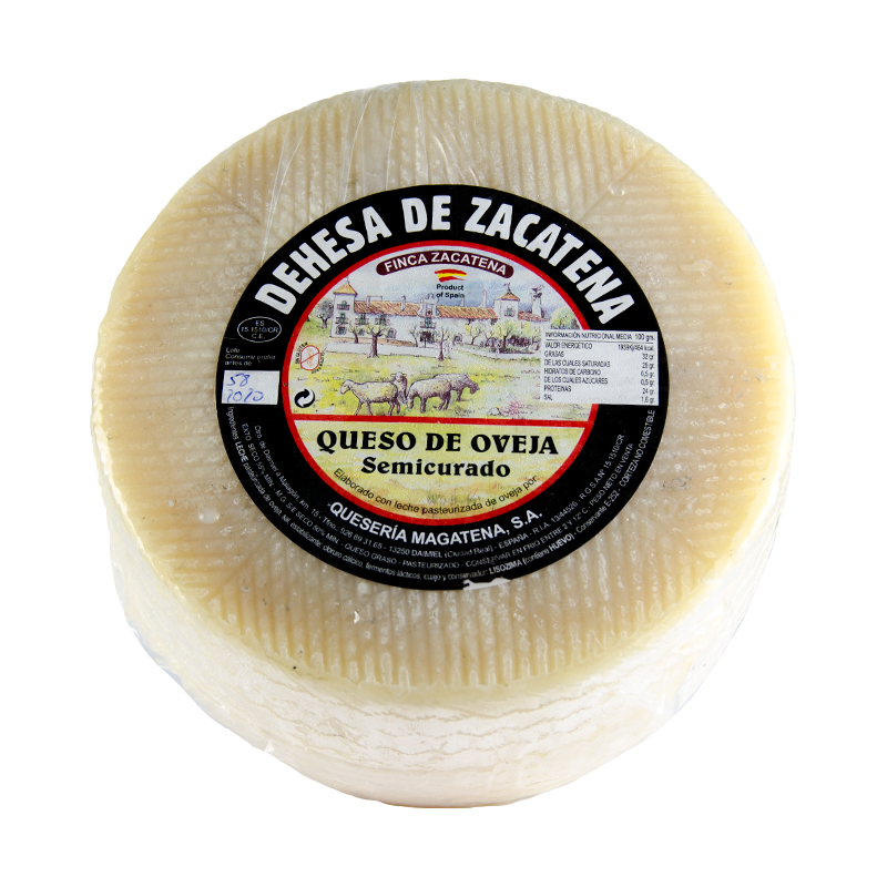 Queso Mini de Oveja Semicurado. 1 kg. Dehesa de Zacatena.
