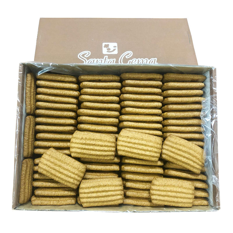 Galleta Rizada Inegral. Caja de 1,5 kg. Horno de Santa Gema.