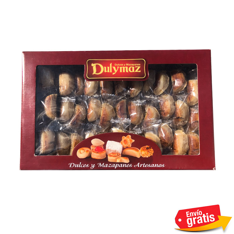 Empanadillas de Mazap&aacute;n Relleno. Calidad Suprema. Caja de 3 kg. Dulymaz