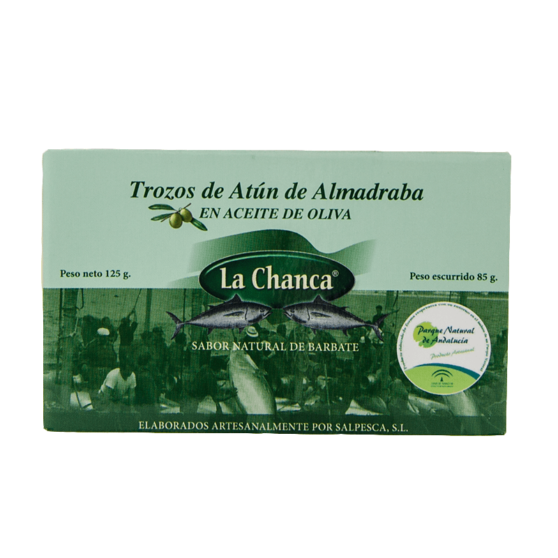 At&uacute;n de almadraba en trozos La chanca 125 g.