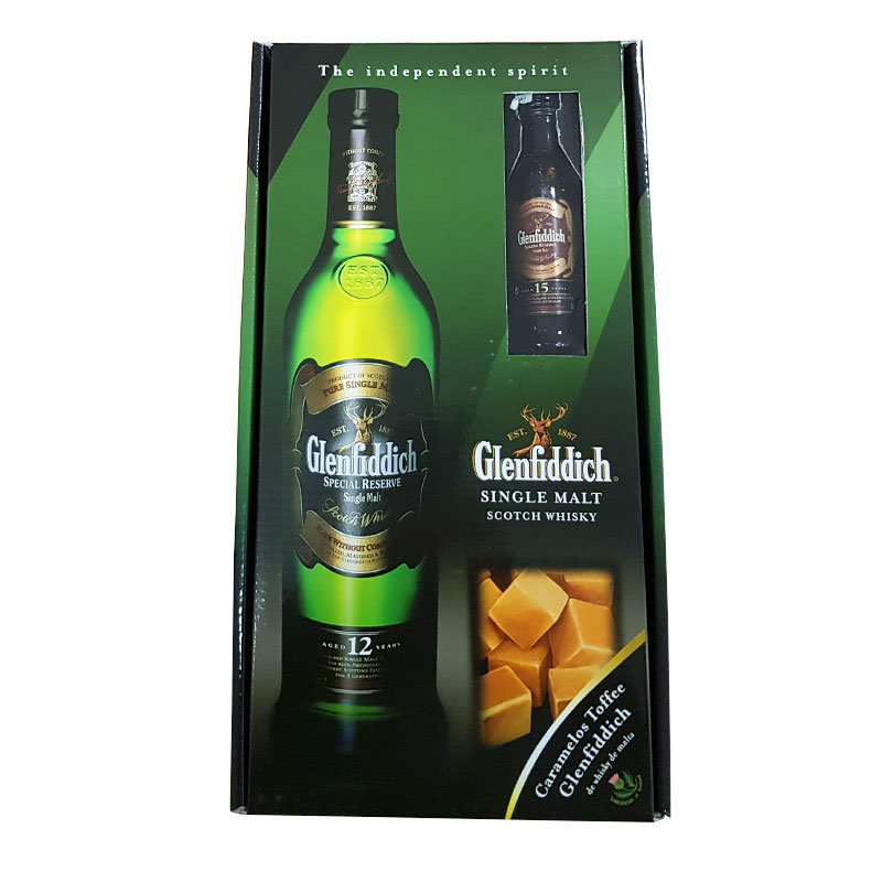 Whisky Glenfiddich 12 a&ntilde;os + Regalo