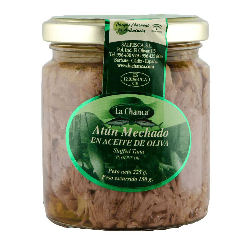 At&uacute;n mechado en Aceite de Oliva 225 g. La Chanca.