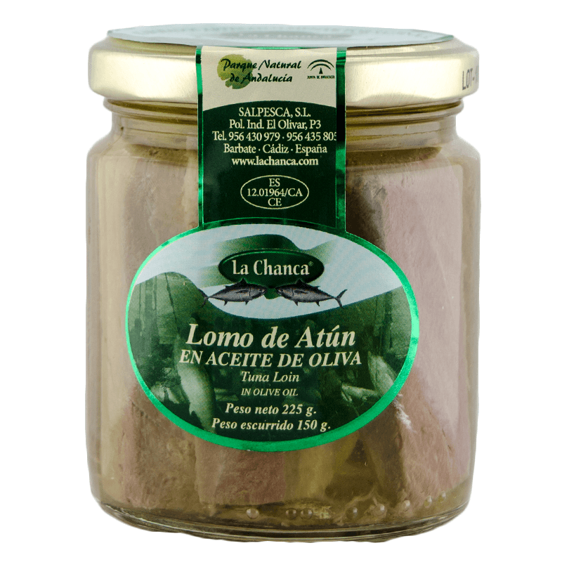 Lomo de At&uacute;n en Aceite de Oliva 225 g. La Chanca.