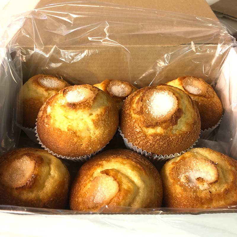 Magdalenas artesanas 8 unidades. 350 grs. Horno Tradicional.
