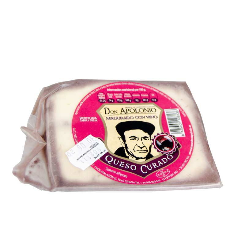Caja Degustaci&oacute;n de Queso Manchego Don Apolonio. 8 cu&ntilde;as de 375g.
